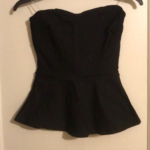 Black Peplum Top